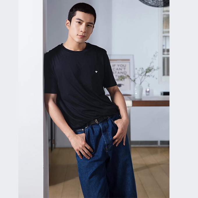 dior mini bee embroidery short sleeve t-shirt
